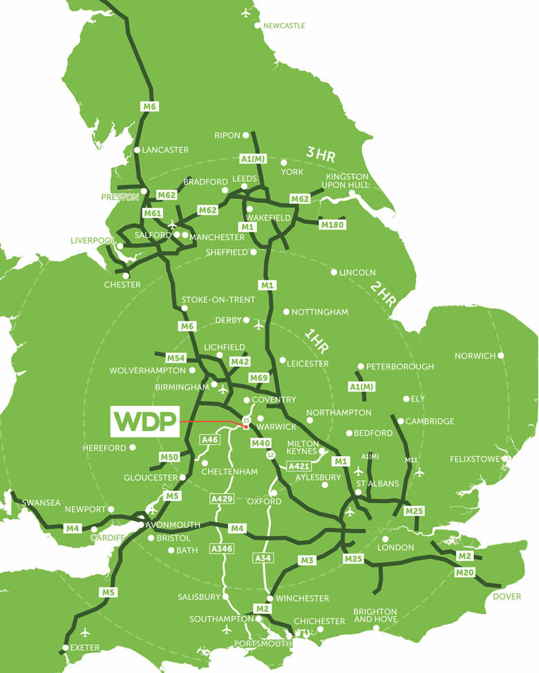 Wellesbourne Distribution Park UK Map